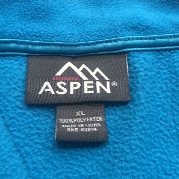 𝅺ASPEN women’s blue  1/4 zip-up fleece size xlarge. - Picture 5 of 6